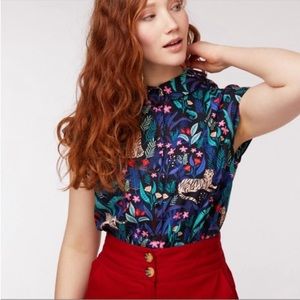 Navy Princess Highway Tiger & Chameleon Blouse 14